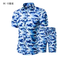foreign trade large short sleeve shirt mens new summer shirt suit