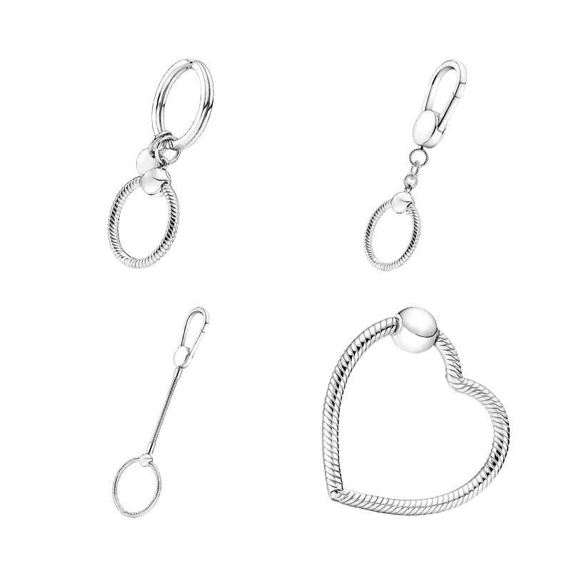 

Женская цепочка из серебра 925 пробы с подвеской-кольцом