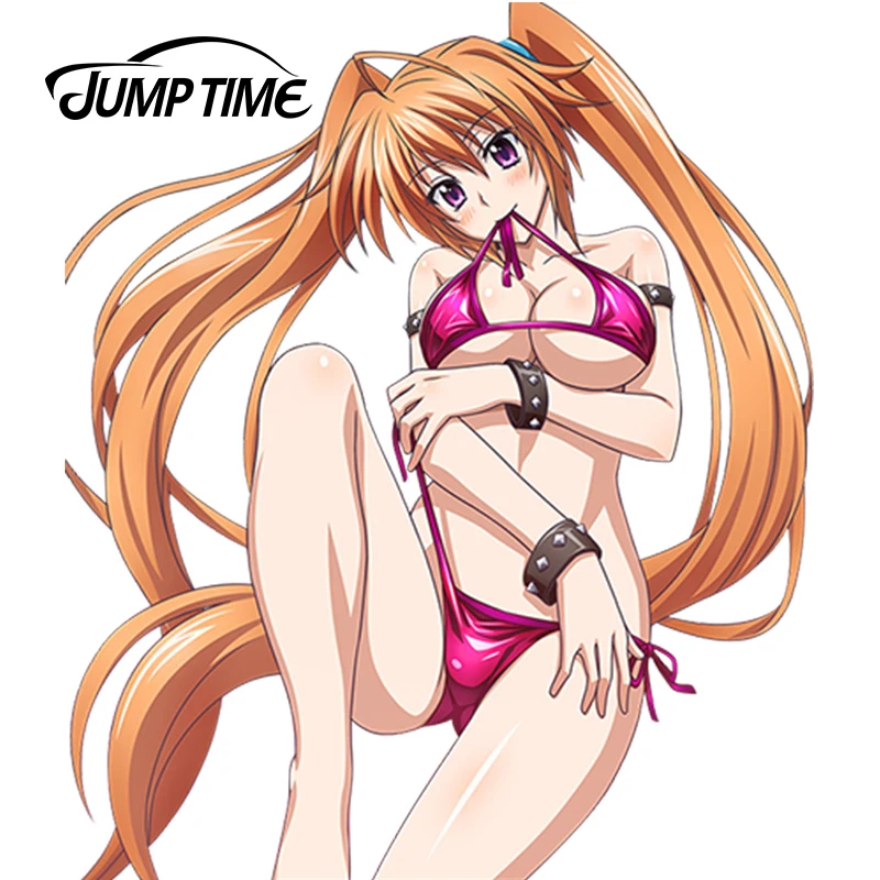 JumpTime 13 см x 11 с изображением мультяшного автомобиля наклейки аниме High School DxD Shidou