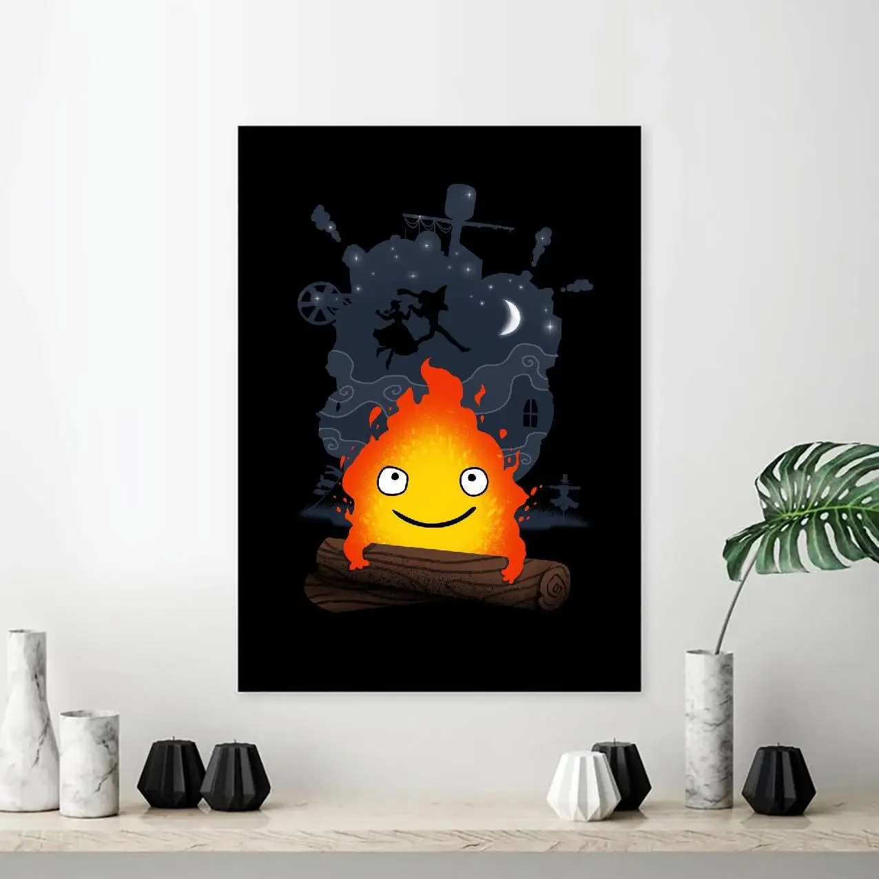 

Walking Castle Anime Canvas Painting Art Print Poster Picture Wall Modern Minimalist Bedroom Living Room Decoration