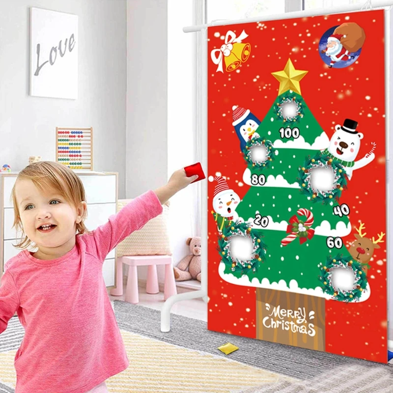 

Bean Bag Game Set Physical Training Toss Toy Carnivals Supply Fine Motor Skill Toy Children’s Christmas Party Activities