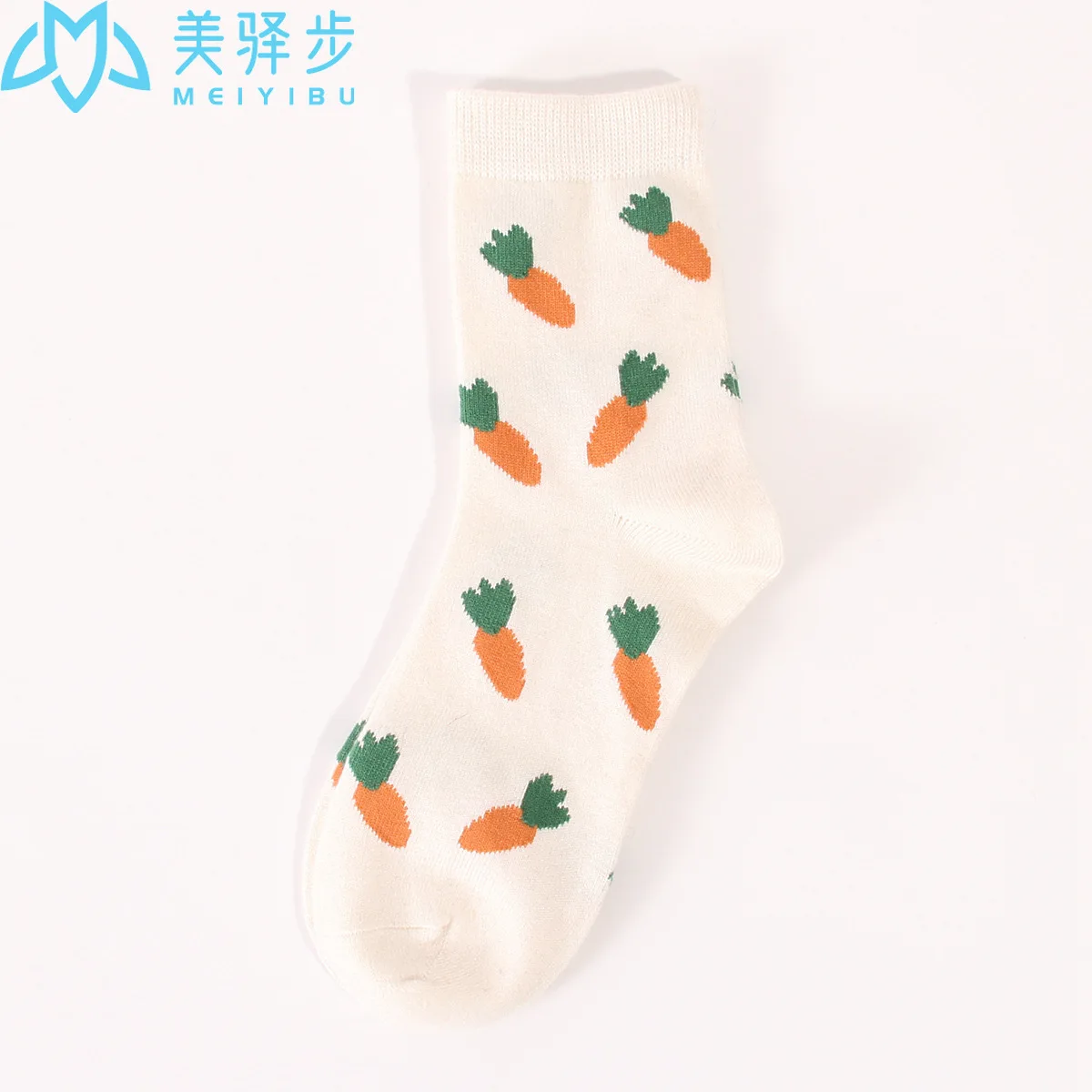 Winter New Soft 12 PAIRS PER SET Carrot Fried Egg Cartoon Comfortable Women's Wool Socks