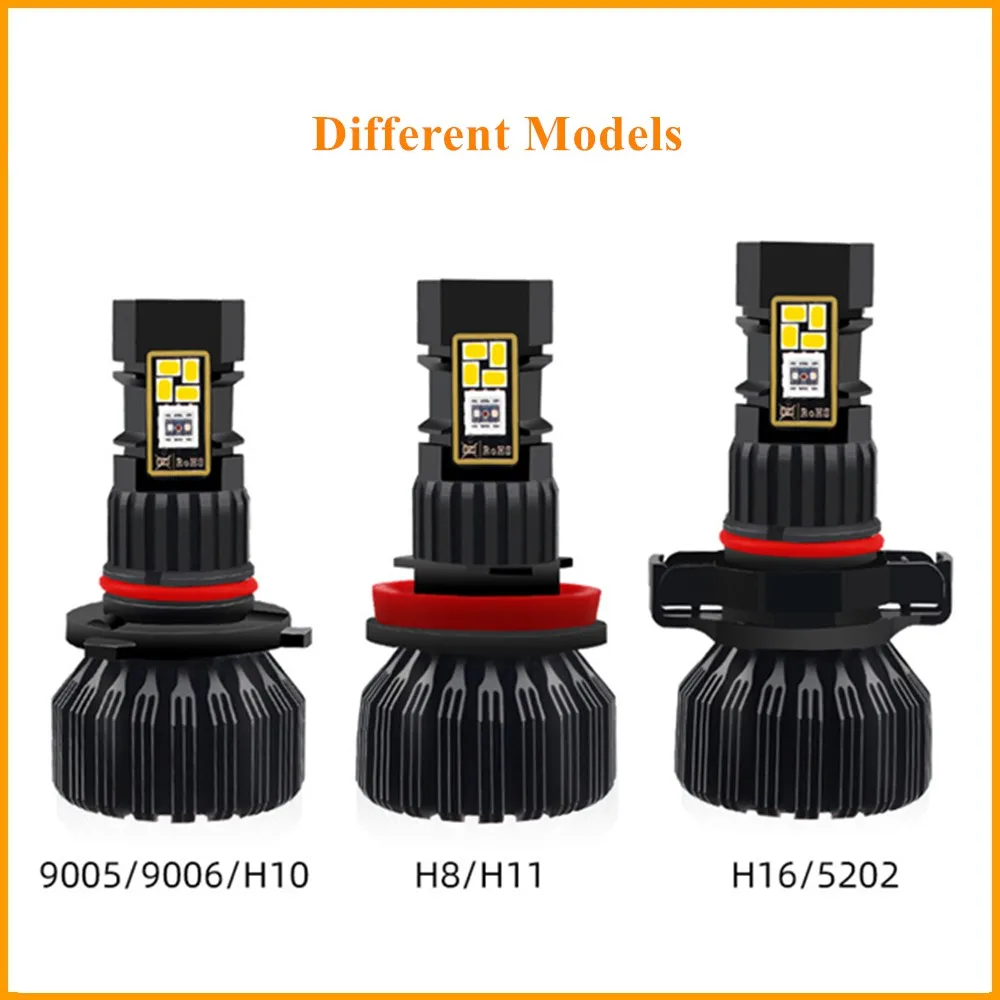 2 шт. H11/H8/ 9005/9006/H10/H16/5202 RGB светодиодный туман светильник многоцветный Беспроводной