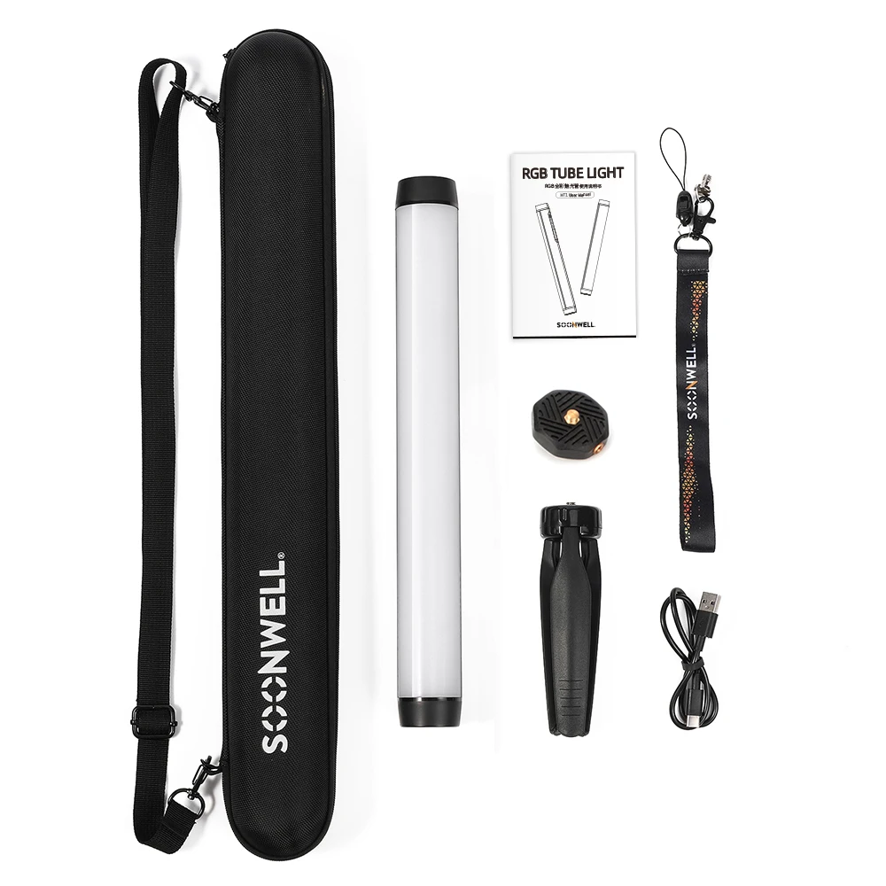 

Soonwell MT1 RGB LED Lamp Tube IP68 Waterproof Portable Photography Stick support APP control Video Soft light Lighting Stick