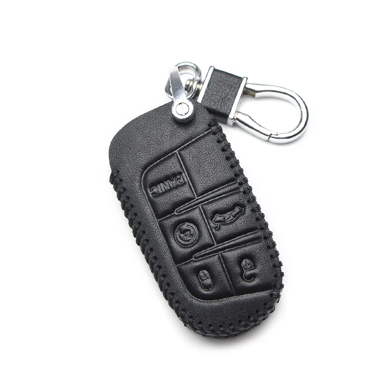 Кожаный чехол для автомобильных ключей 2/5 кнопки дистанционного Управление