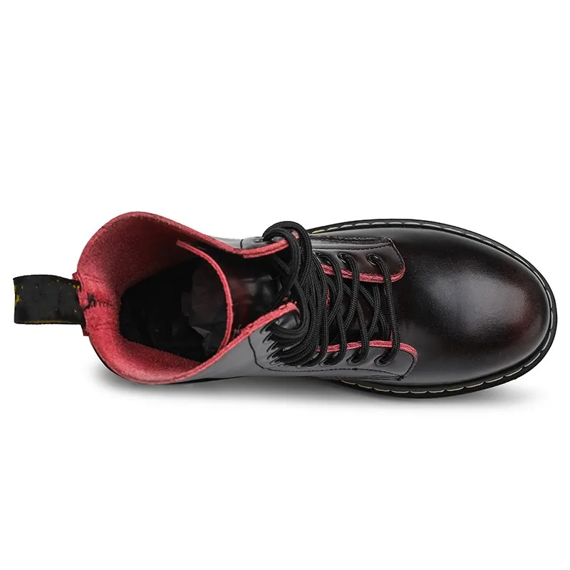 

Couple Winter Boots Work Men Martens Boots Genuine Leather Men Ankle Boots Motorcycle Male Shoes Winter Shoes Size 48