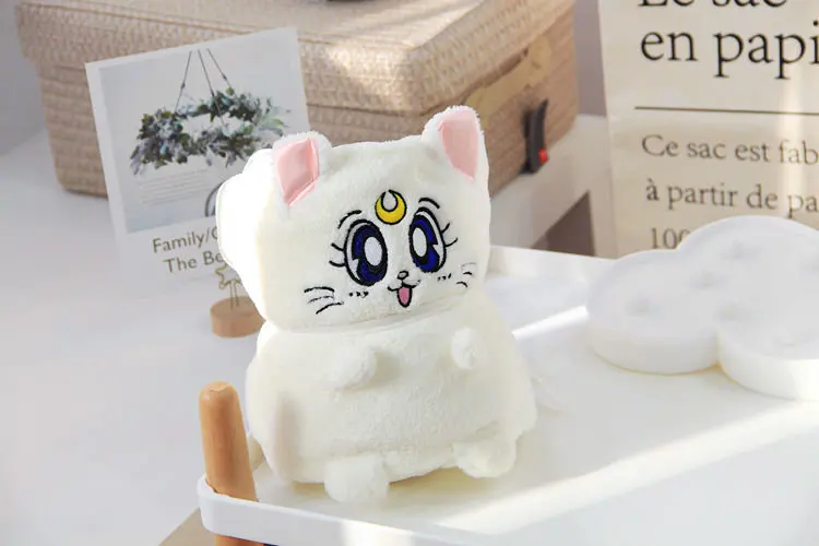 Sailor Moon Luna/мягкое плюшевое одеяло с рисунком кота из мультфильма Kawaii в виде животного, собаки, красоты, креативное, офисное, кондиционер, одеяло для обеда, детское одеяло - Цвет: G