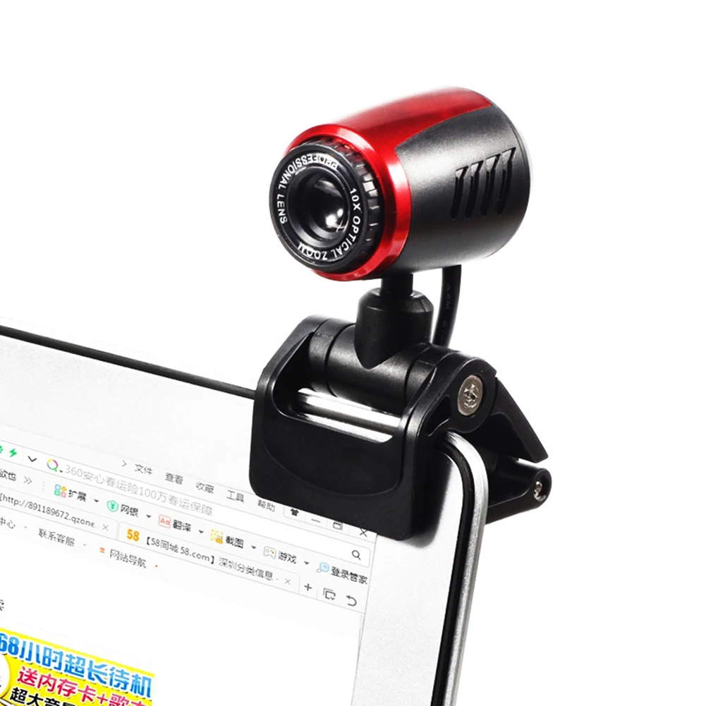 Веб камера с микрофоном для дома HD 720P usb 2 0 вращающаяся на 360 градусов|Веб-камеры| |