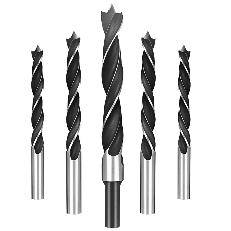 5 Pcs multi-function Woodworking drill bit three point woodworking twist electric rotor support hole | Инструменты