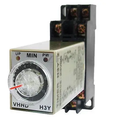 DC 24V 0-10 Minute 10m таймер питания на рели временной задержки 8 Pin H3Y-2 w разъем |