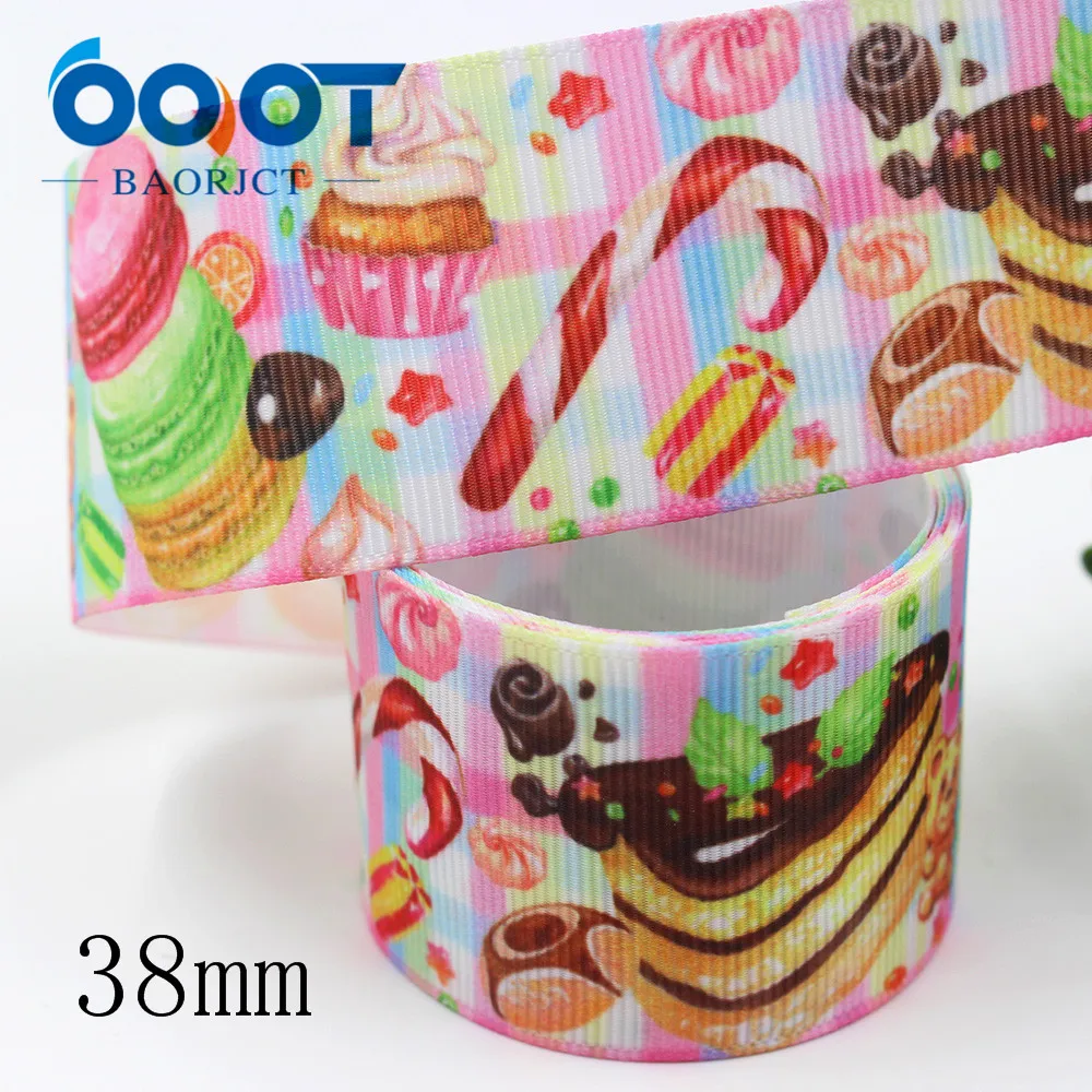 OOOT BAORJCT I-191211-2677 10 ярдов 38 мм мультфильм термотрансферные печатные корсажные ленты