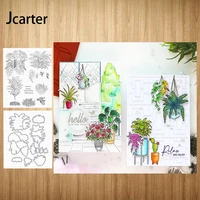 new branches leaves flowers metal cutting dies and clear stamps craft stencil scrapbooking album paper make template decoration