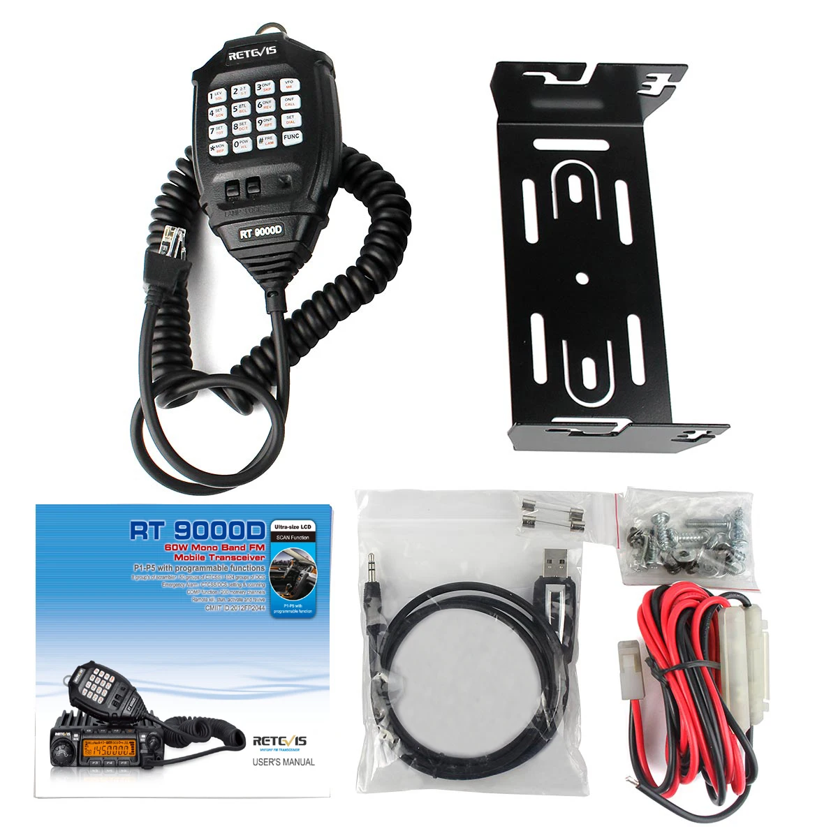 Retevis RT 9000D мобильный автомобильный радиоприемопередатчик VHF 66 88MHz (или UHF) 60W 200CH
