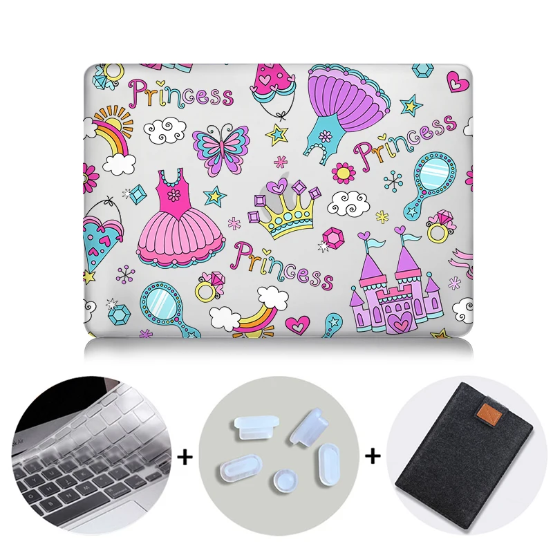 MTT милый мультяшный чехол для Macbook Air 11 13 Pro 13 15 Touch Bar Crystal Cover для mac book 12 дюймов retina 13,3 сумка для ноутбука - Цвет: MB07