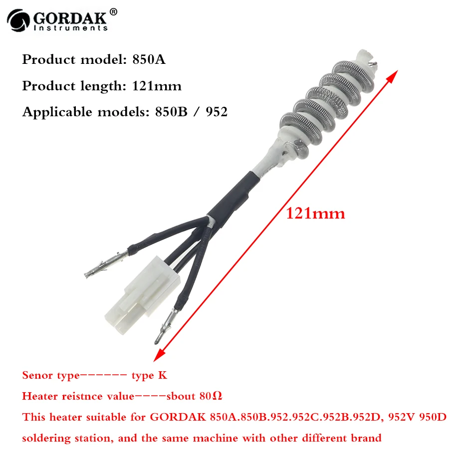 Нагревательный элемент Gordak 850 850A для паяльной станции 805A 850B 952 952B 952C 952V 952D |
