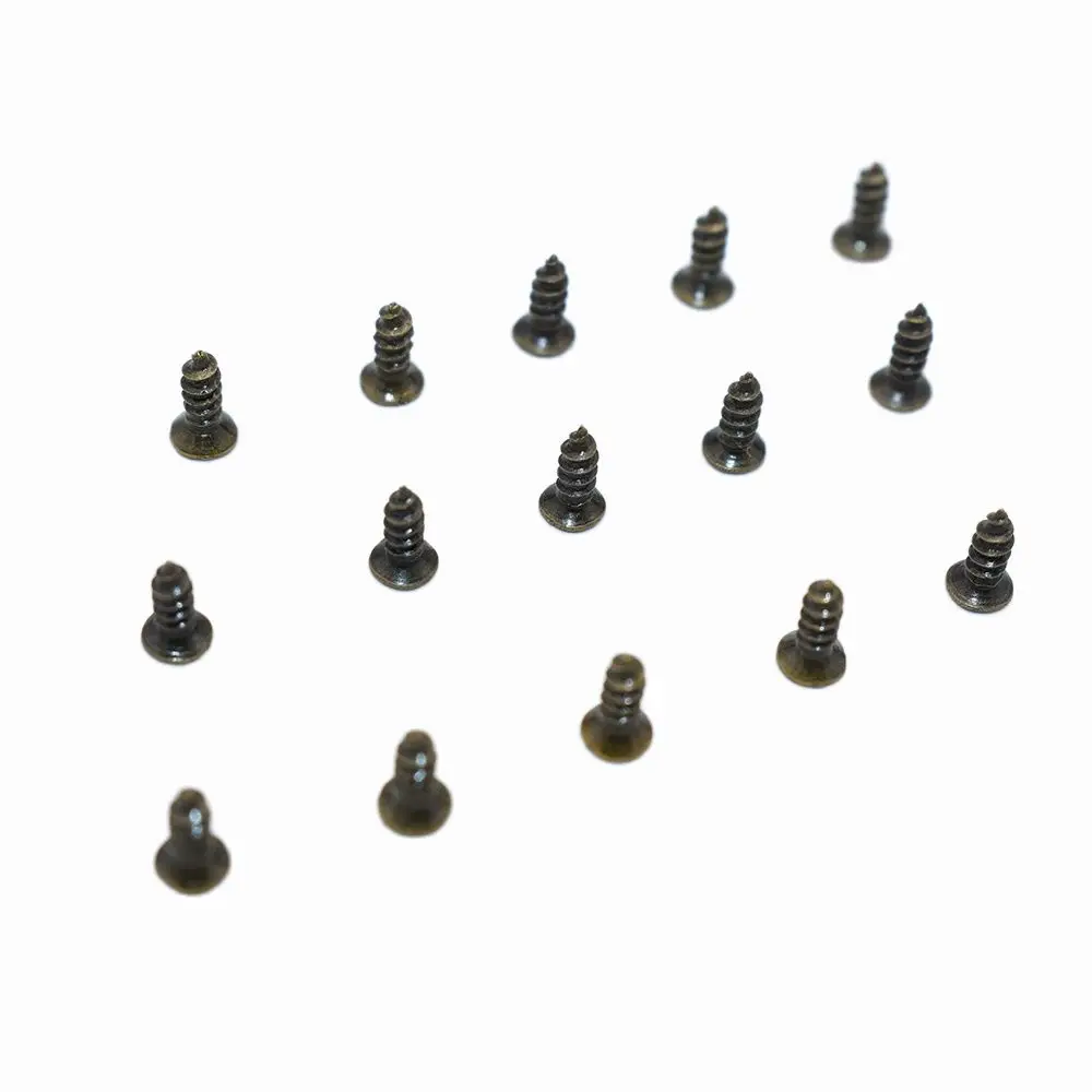 Миниатюрный железные винты небольшой бронзового цвета с плоской головкой по
