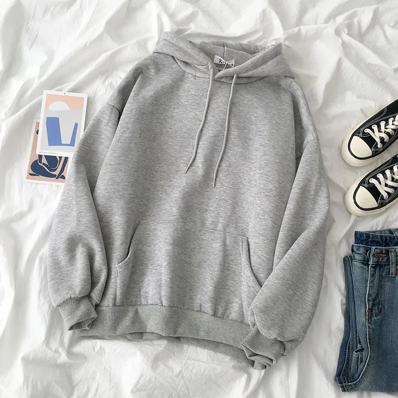 Новинка 2021 модные корейские толстовки женские зимние топы повседневный милый