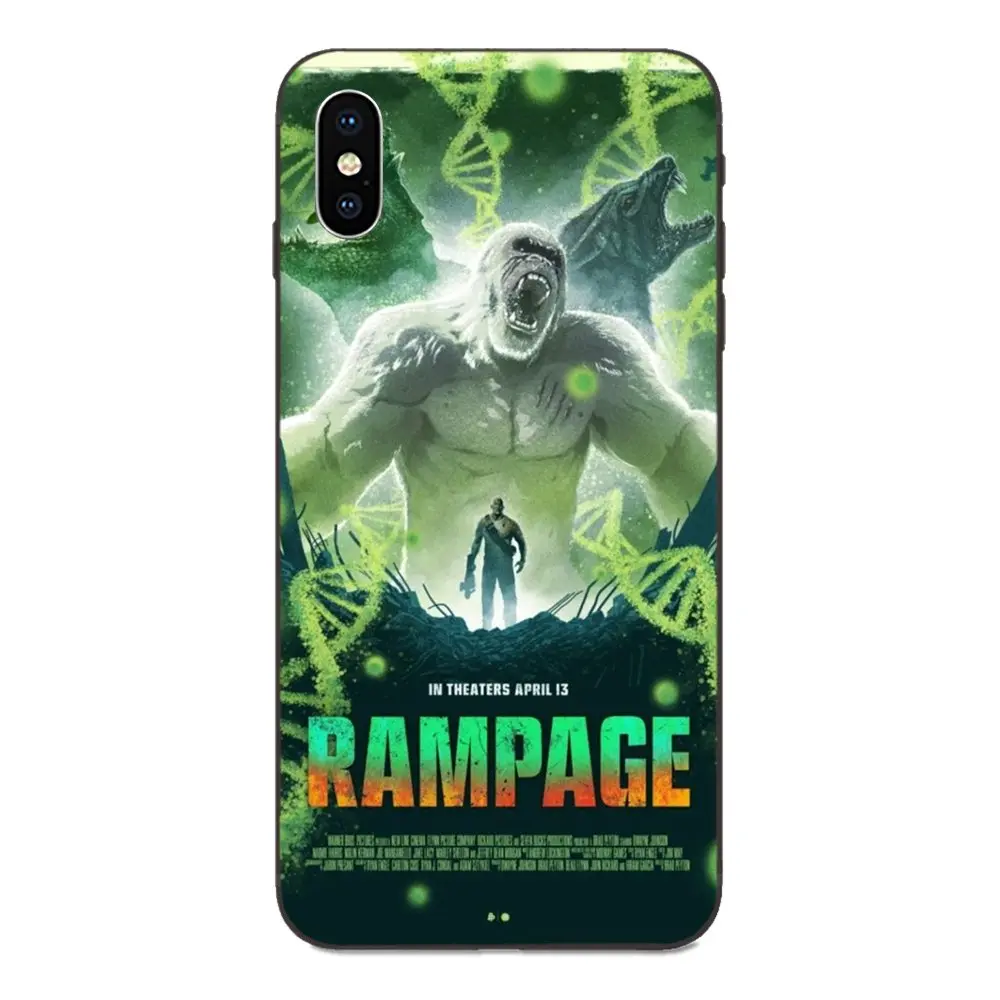 Защитный чехол из ТПУ для Apple iPhone 4 4S 5 5S SE 6 6S 7 8 Plus X XS Max XR Johnson Rampage 2018 | Чехлы
