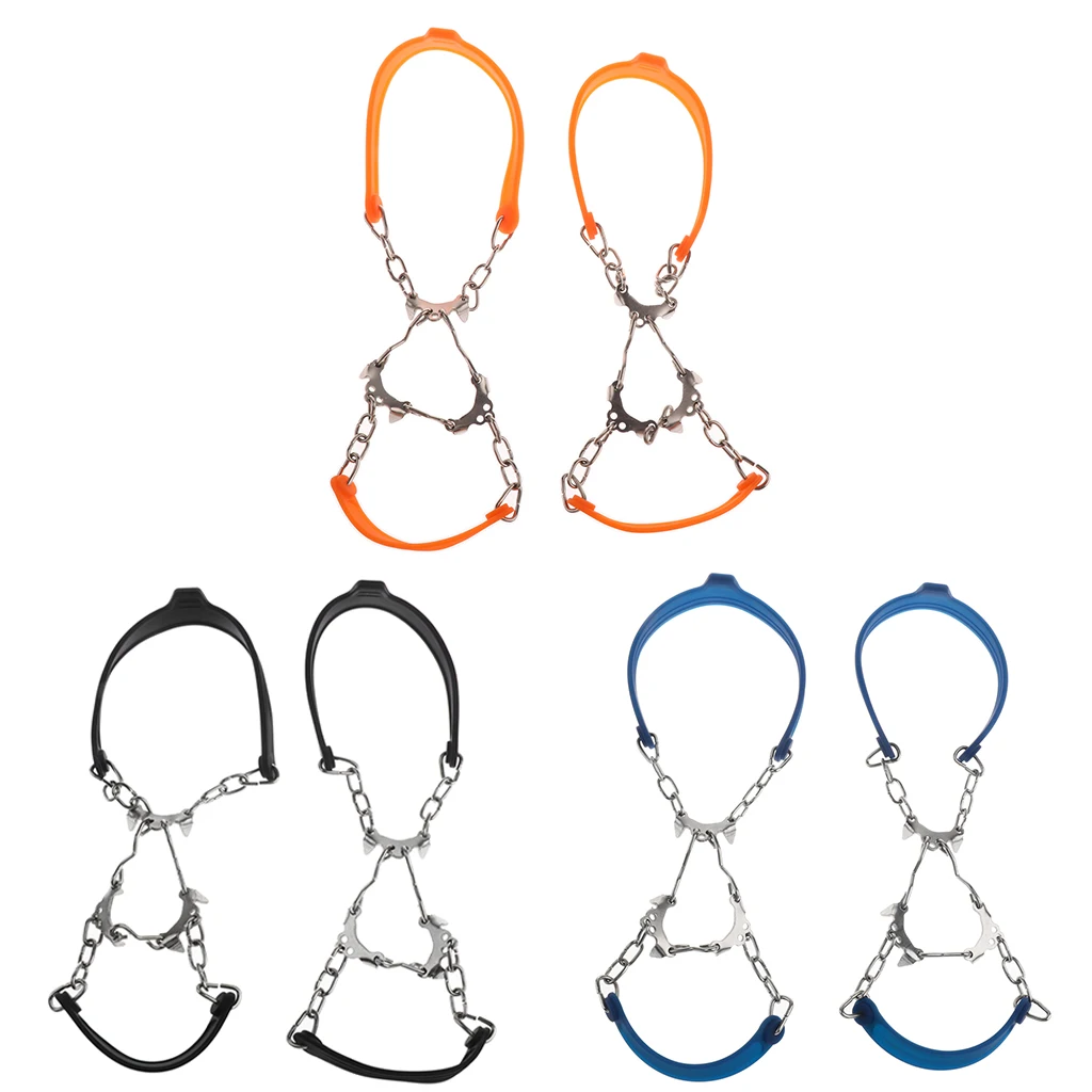 6-зубчатые Ледяные Шипы для снега шипы обувь противоскользящие ручки зимней