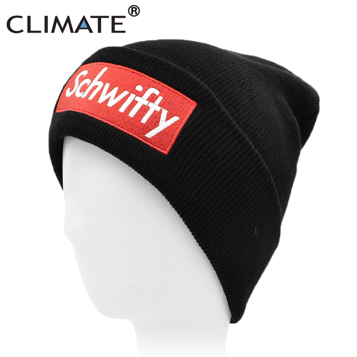 SCHWIFTY/шапка с логотипом Rick marty, теплые зимние шапки Skullies для мужчин и женщин, теплые вязаные черные шапки для мужчин и женщин