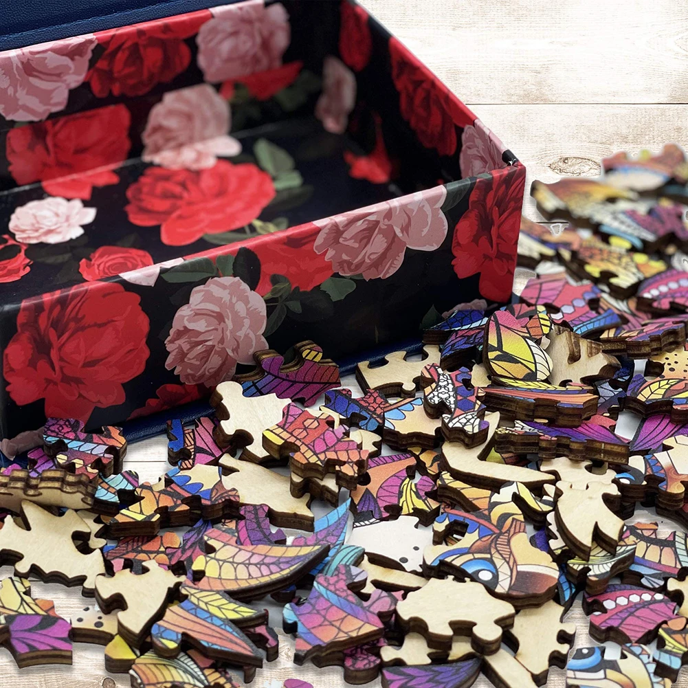 

Butterfly Shaped Wooden Puzzle Interesting Educational Game 3D DIY Butterfly Wooden Jigsaw Puzzle Board Set Toy