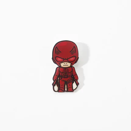 Мстители DC герой брошка мультфильм симпатичный значок Супермен Человек-паук Железный человек Бэтмен Халк булавка сумка аксессуары для женщин - Окраска металла: 17