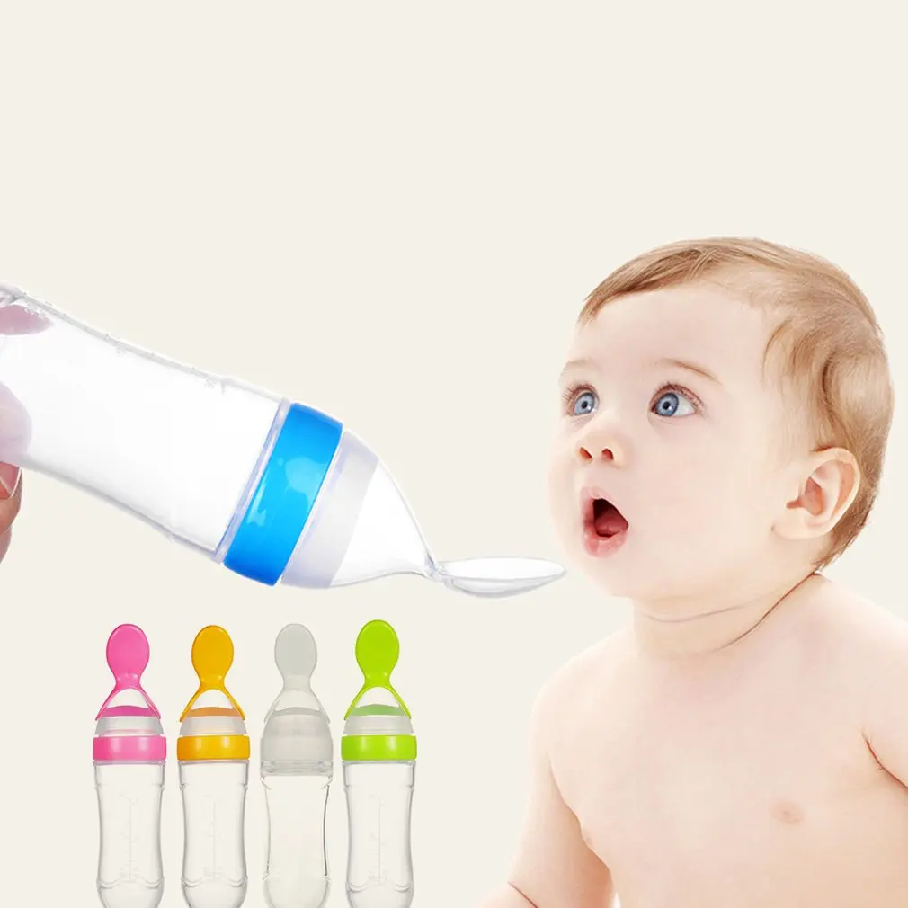 

Детские рисовые бутылка для пасты, Детские Силиконовые Бутылочки для молока, ложка для кормления ребенка, Силиконовые Бутылка для пасты для...