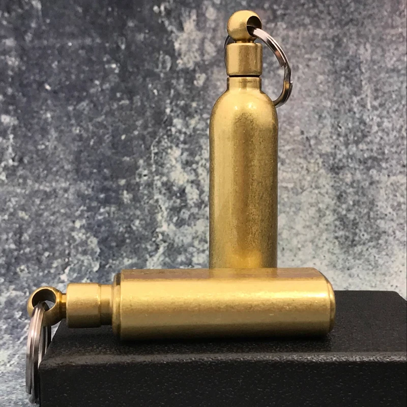 Ретро портативная латунная зажигалка бутылка для масла масленка