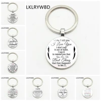lklrywbd new mothers love for her daughter fashion fashion keychain key ring jewelry pendant convex glass keychain