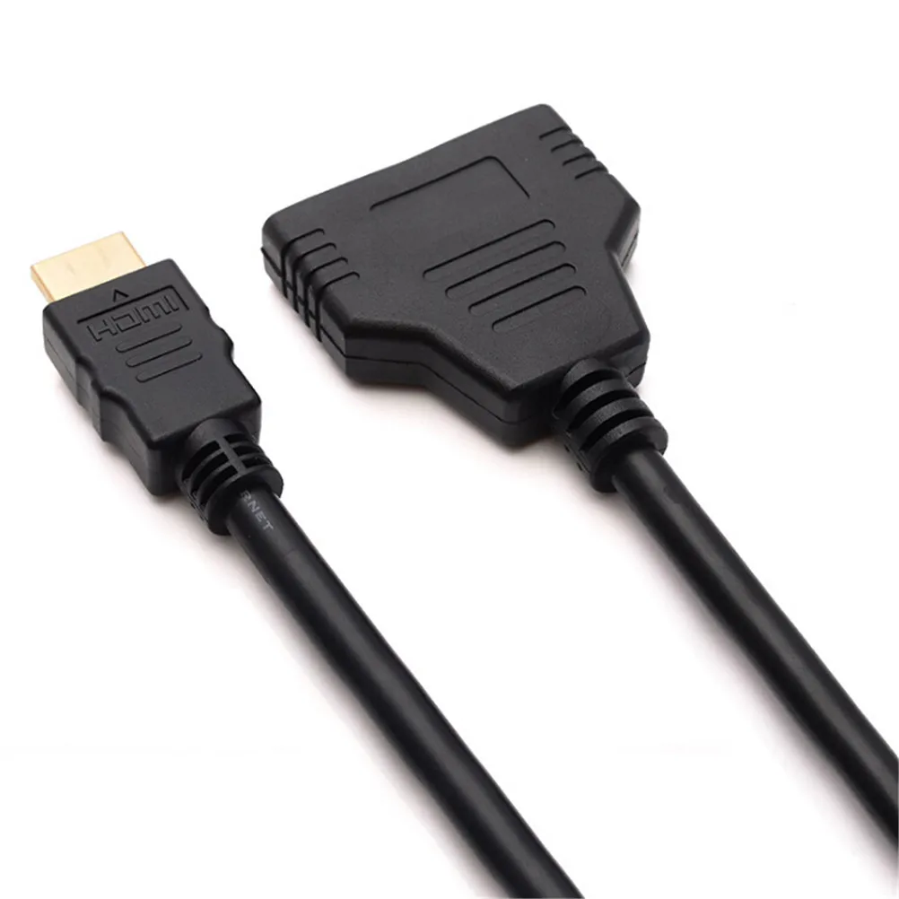 Разветвитель с 2 портами HDMI 1 в выхода штекер-HDMI гнездо адаптер преобразователь