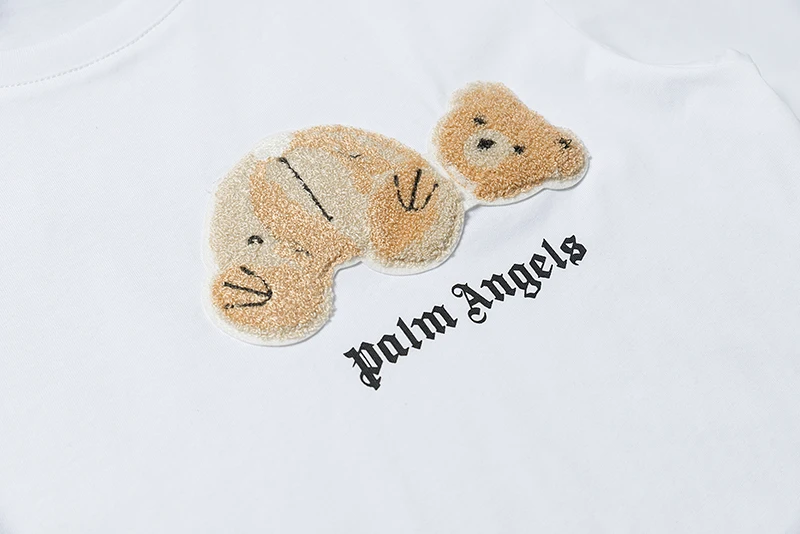 

Palm Angels letter print bear street hip-hop popular simple wild men and women short-sleeved T-shirt lovers 65464854