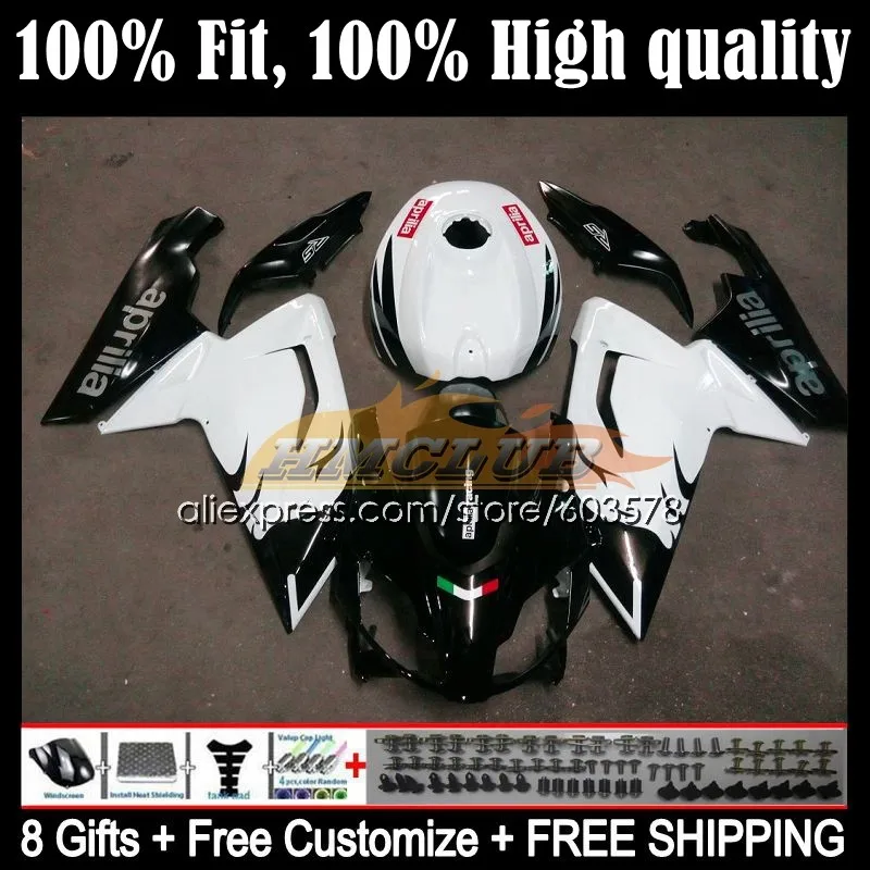 

Injection For Aprilia RS-125 RS 125 RS4 54CL.10 RSV125 2006 2007 2008 2009 2010 2011 RS125 06 07 08 09 11 Fairings Black white