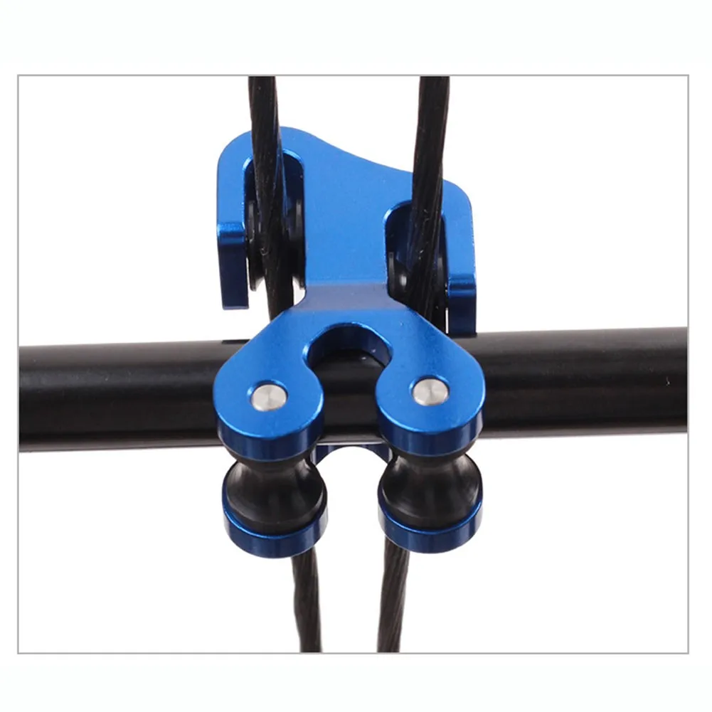 

5x5x3cm Archery Bow String Separator Splitter Slider Compound Bow Hunting Cable Slide Aluminum Cable Slide Archery Bow Accs