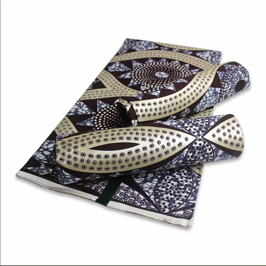 

New African Golden Wax Fabric 2020 High Quality For Women Dress Tissue Print