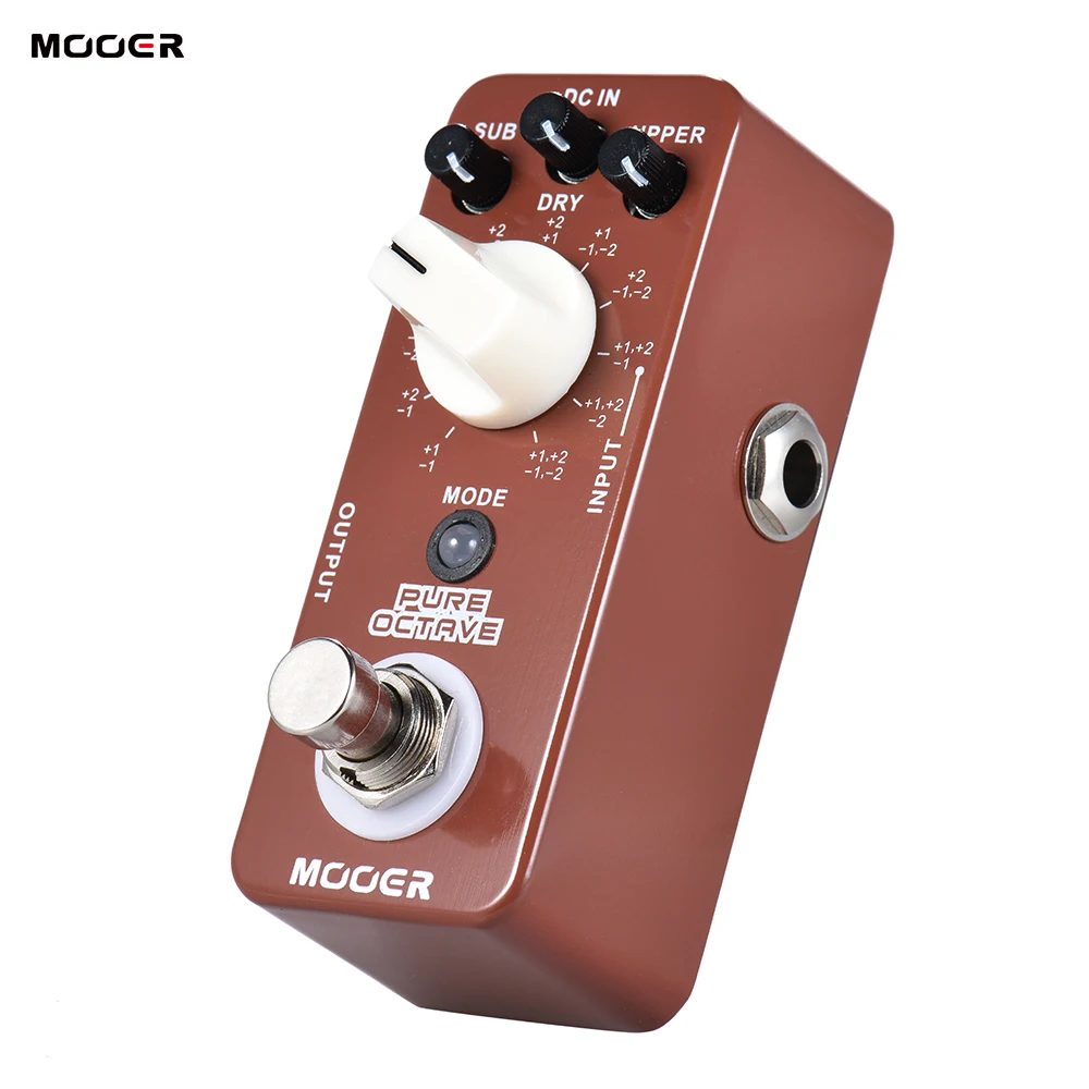 Mooer Pure Octave Guitar Processor Electric Guitars Effects Pedal Polyphonic Octave Effect Pedal Guitarra Moc1 11 Octave Modes enlarge