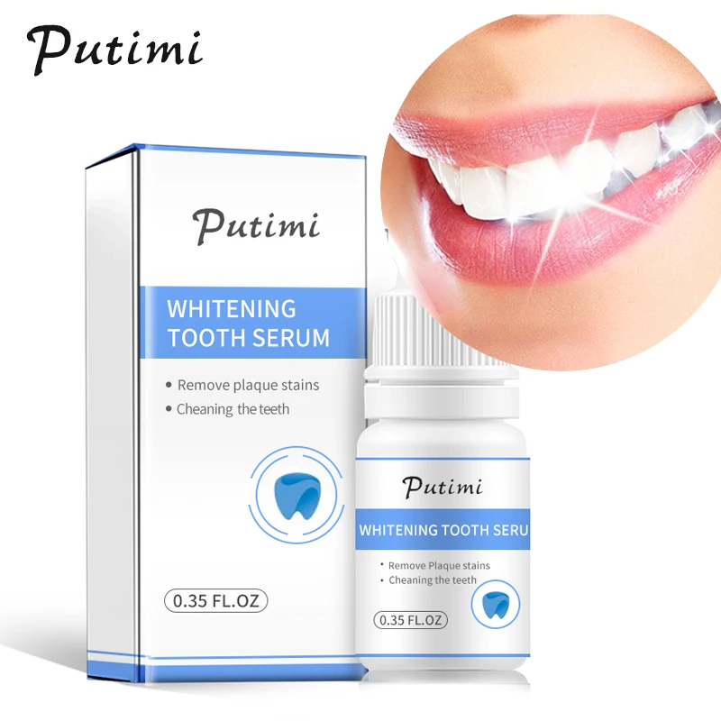 

PUTIMI 10/20/30Pcs Teeth Whitening Essence Cleaning Serum Oral Hygiene Whiten Teeth Remove Plaque Stains Fresh Breath Oral Care