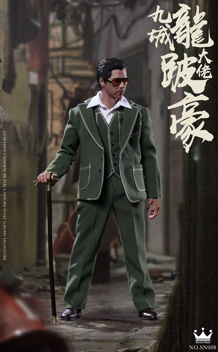 

Warrior Model 1/6 Jiulong City Gangster Li Hao 12-inch Action Figure SN008 Decoration Collectibles