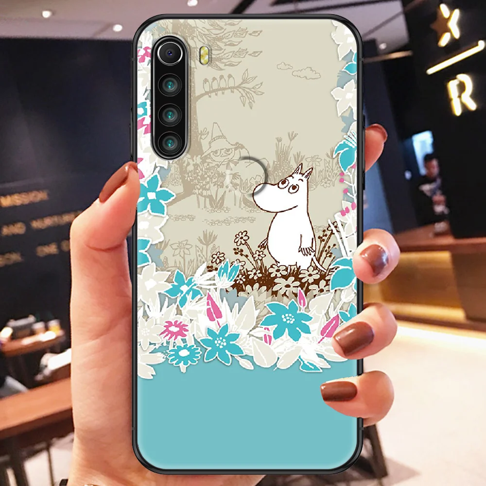 

Cartoon moomines Phone case For Xiaomi Redmi Note 7 7A 8 8T 9 9A 9S 10 K30 Pro Ultra black trend cell cover silicone funda 3D