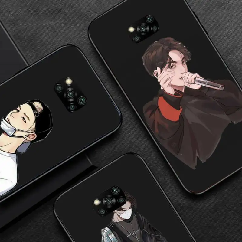 

Agust D Suga Cartoon cool comics Phone Case For Huawei P40 P20 P30 Mate 40 20 10 Lite Pro Nova 5t P Smart 2019