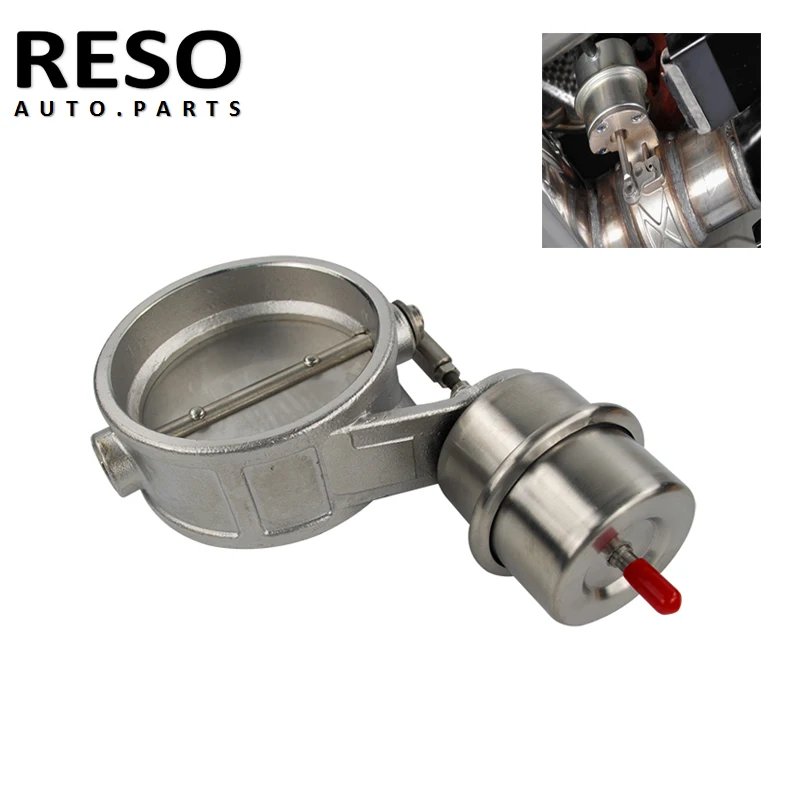 

RESO - 3'' 76mm Exhaust Control Valve Cutout Set With Vacuum Actuator Closed With ROD