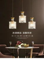 american crystal chandelier glass three head simple modern bar household dining room minimalist ceiling chandelier