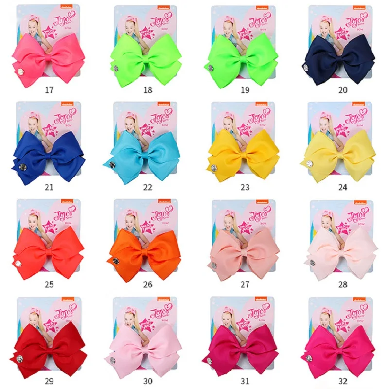 

5" Jojo Bows Hair Clip Cartoon Large Hair Bow Kids Handmade Ribbon Doll Fashion Hair Accessories for Girl
