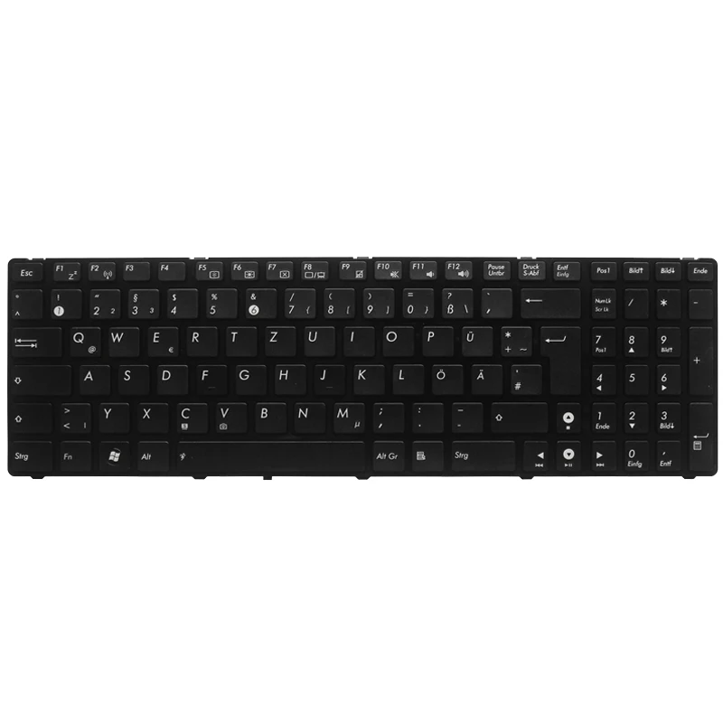 Немецкая клавиатура для ASUS N53 k53s K52 X61 N61 G60 G51 G53 UL50 P53 Black GR Клавиатура ноутбука|keyboard