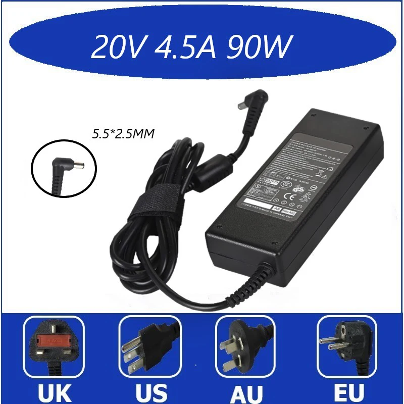 

20V 4.5A 90W AC Adapter Laptop Charger For lenovo ADP-90DD B B450 B460 B460E B465 B470 B575 C445 CPA-A090 E43A E43G