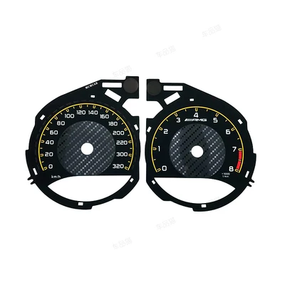 Накладка для инструментов из углеродного волокна Mercedes AMG Gauge Face C-Class C63 C200L GLC260