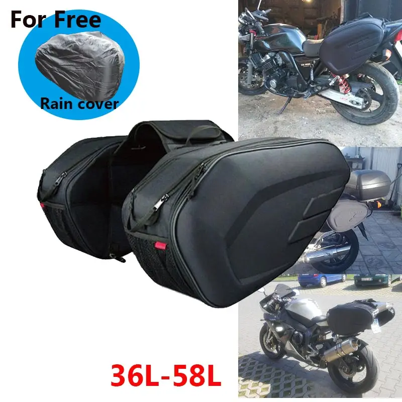 New Motorcycle Helmet Travel Bags Suitcase Saddlebags and Raincoat Moto Waterproof Racing Race |