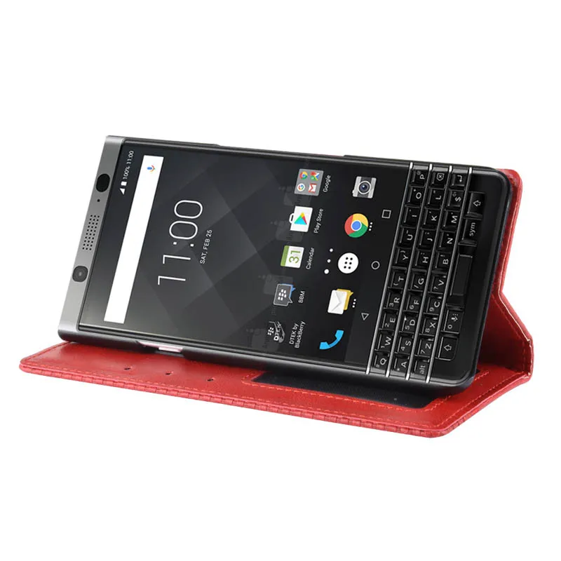Кожаный чехол книжка с подставкой для BlackBerry Mercury Keyone Keytwo Key2 DTEK70 PRIV магнитным