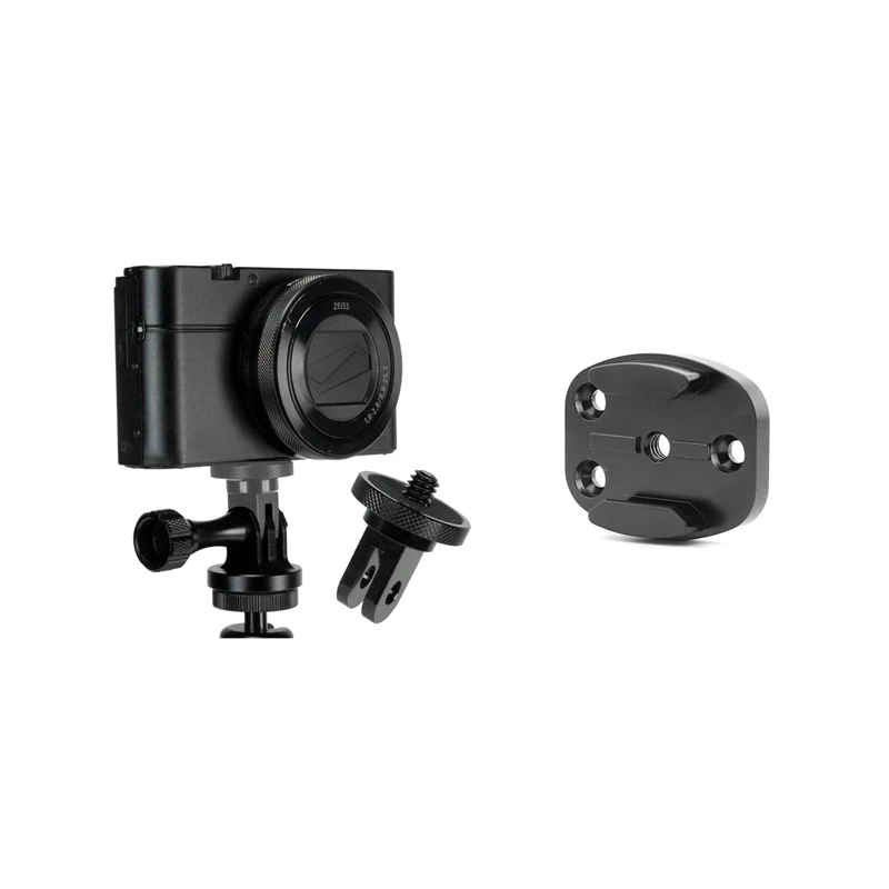 1 шт. адаптер для крепления камеры и алюминиевый ЧПУ черный плоский штатив |