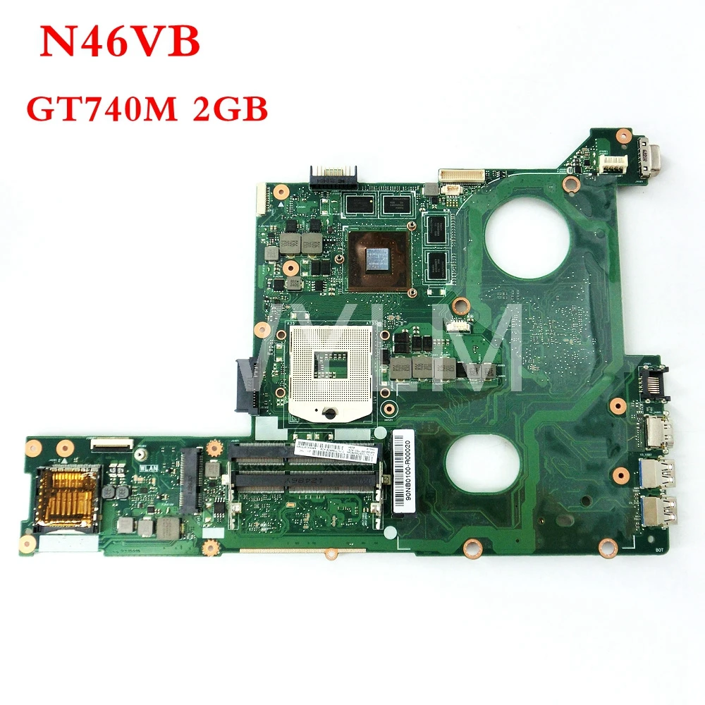 

N46VB GT740M 2GB Mainboard For ASUS N46V N46VM N46VZ N46VB N46VJ Laptop Motherboard 60NB0100-MB2(020) 100% Tested free shopping