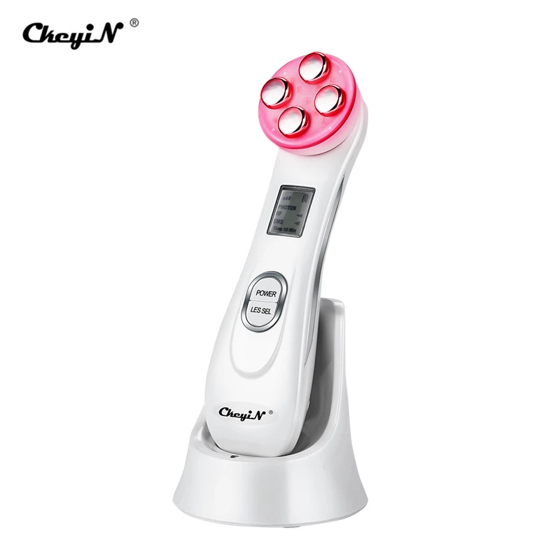 LED Light Radio Frequency Skin Rejuvenation Machine Anti Age Facial Lifting Tightening Deep Cleaning Device Beauty Massager Spa